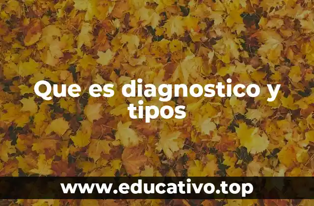 Que es diagnostico y tipos