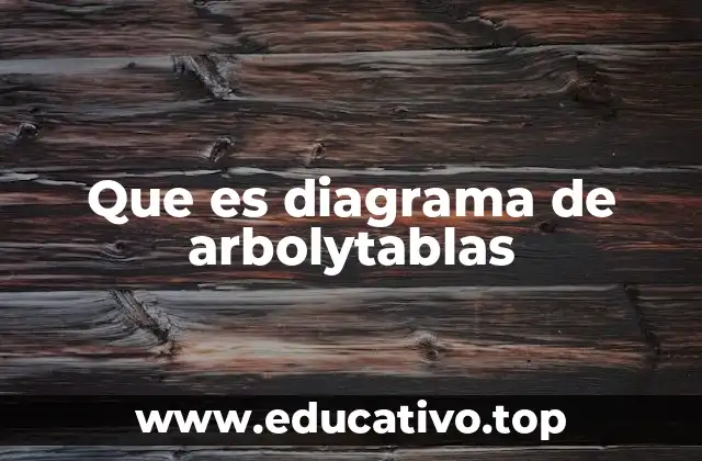 Que es diagrama de arbolytablas