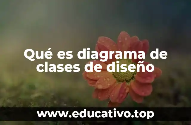 Qué es diagrama de clases de diseño