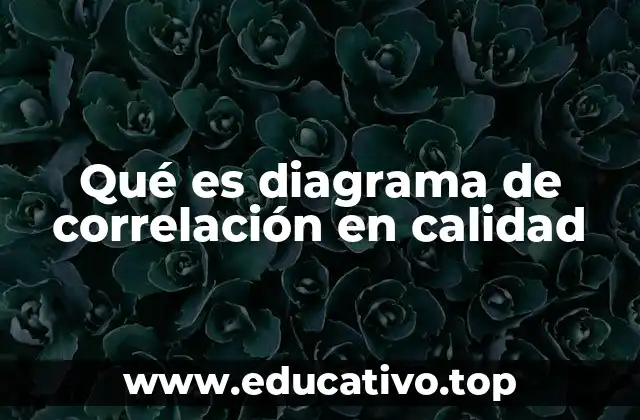 Qué es diagrama de correlación en calidad