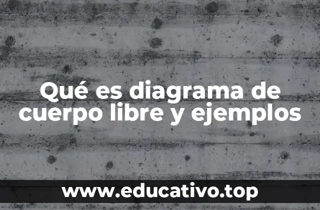 Qué es diagrama de cuerpo libre y ejemplos