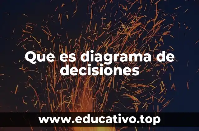 Que es diagrama de decisiones