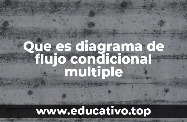 Que es diagrama de flujo condicional multiple
