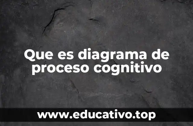Que es diagrama de proceso cognitivo