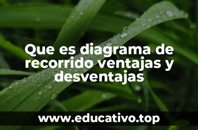 Que es diagrama de recorrido ventajas y desventajas