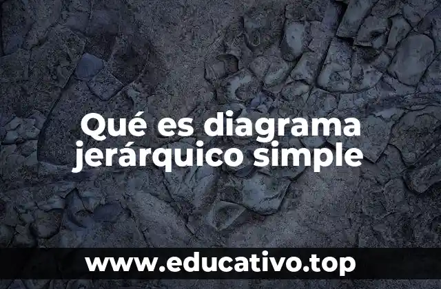 Qué es diagrama jerárquico simple