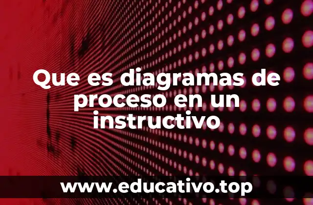 Que es diagramas de proceso en un instructivo