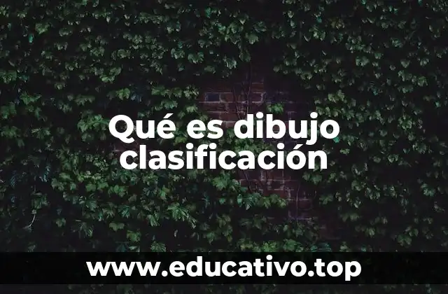 Qué es dibujo clasificación