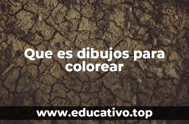 Que es dibujos para colorear
