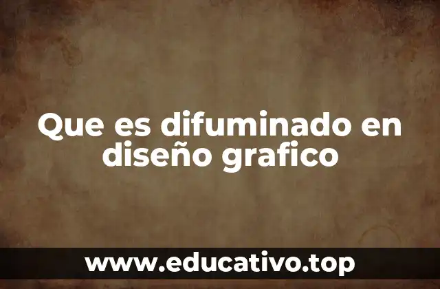 Que es difuminado en diseño grafico