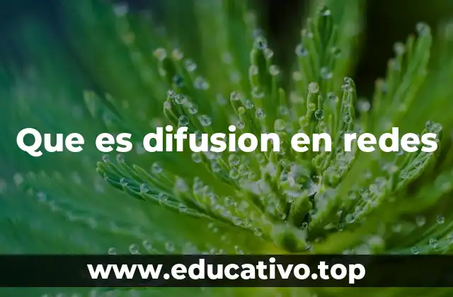 La difusión como fenómeno de propagación social