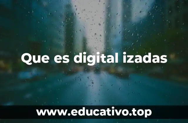 Que es digital izadas