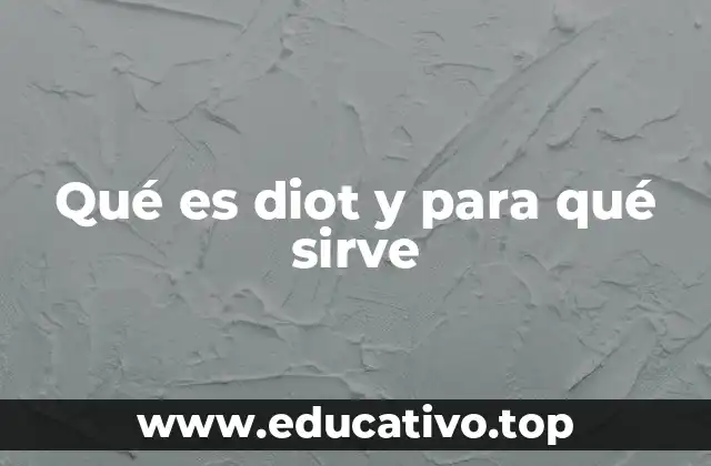 Qué es diot y para qué sirve