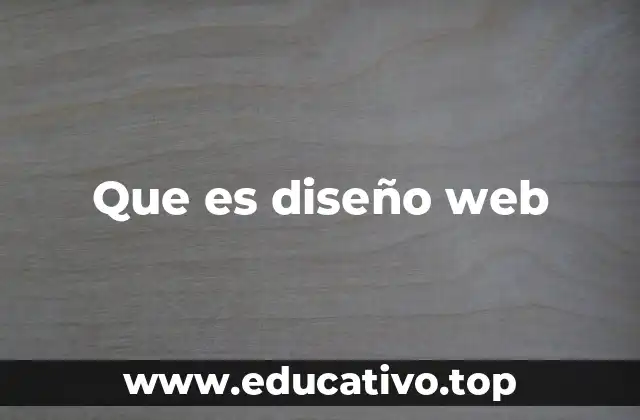 Que es diseño web
