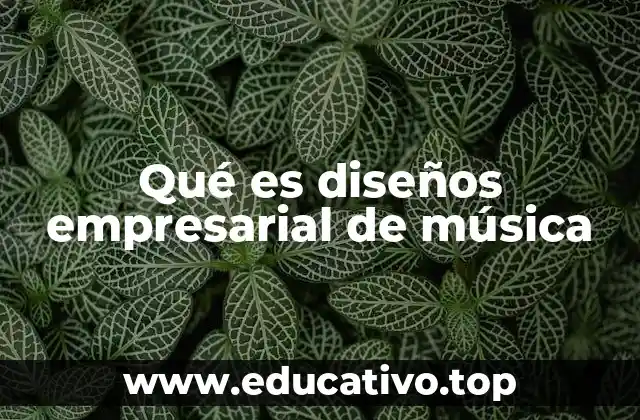 Qué es diseños empresarial de música