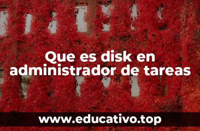 La actividad del disco y su impacto en el rendimiento del sistema