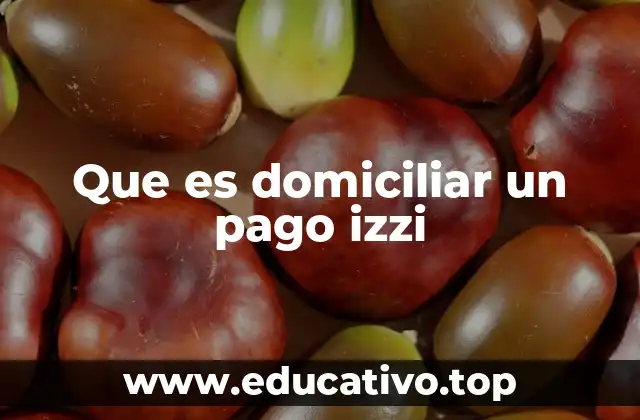 Que es domiciliar un pago izzi