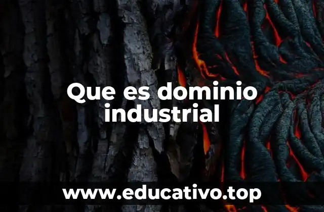 Que es dominio industrial