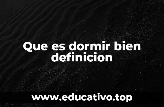 La importancia del sueño reparador en la salud general