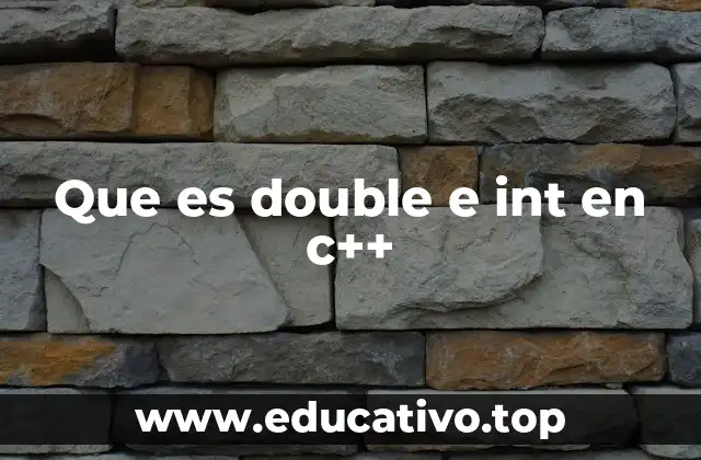 Tipos de datos numéricos en C++