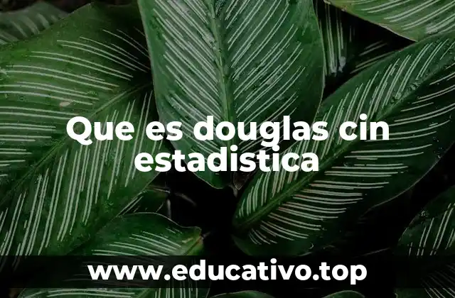 Que es douglas cin estadistica