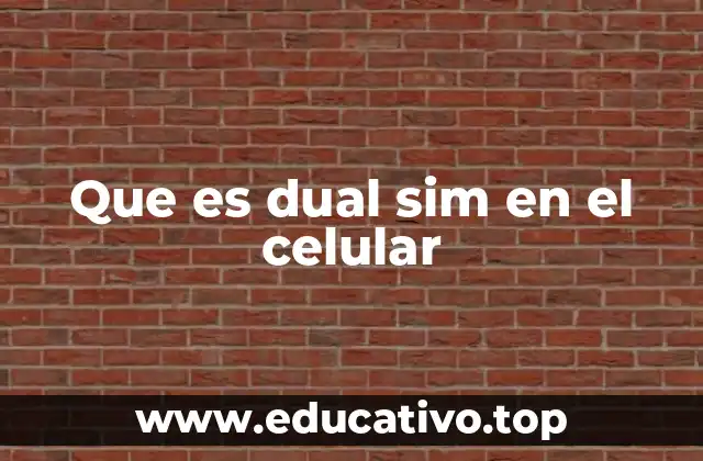 Que es dual sim en el celular