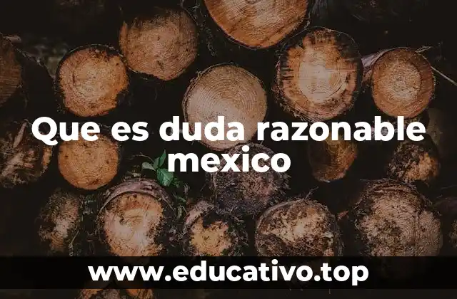 Que es duda razonable mexico