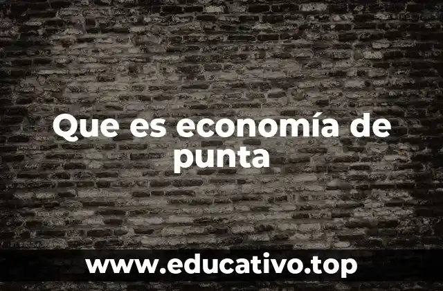 Que es economía de punta