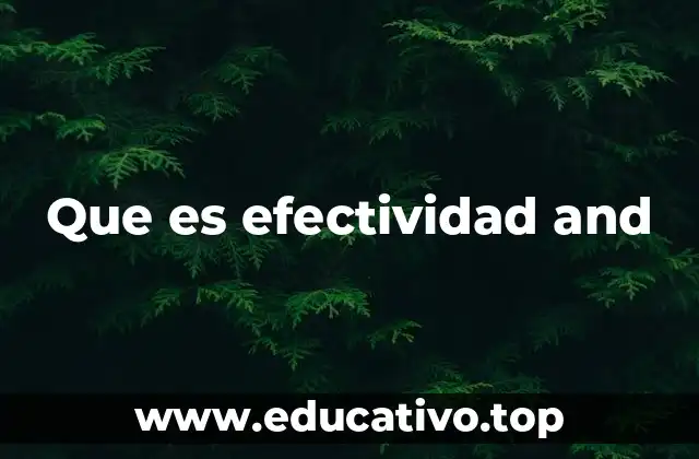 Que es efectividad and
