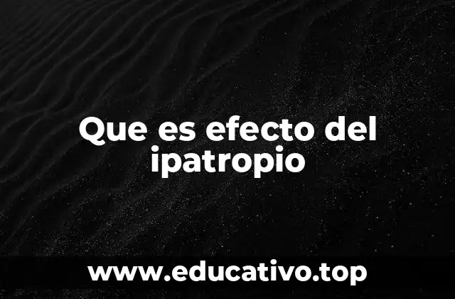 Que es efecto del ipatropio