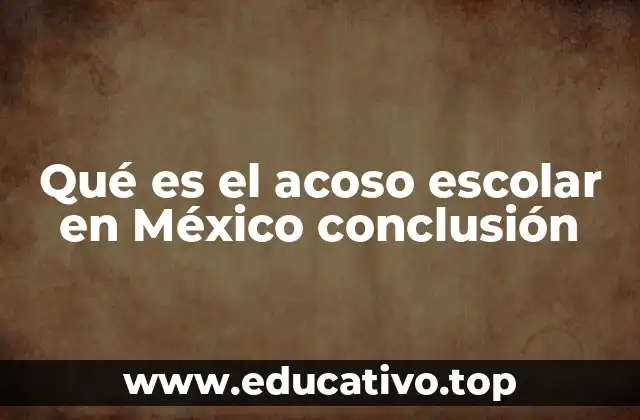 El impacto del acoso escolar en la salud emocional de los niños