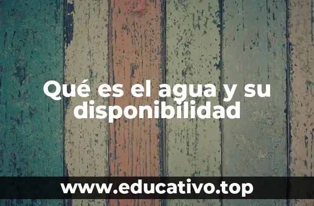 El agua dulce en el contexto global y local