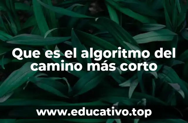 Que es el algoritmo del camino más corto