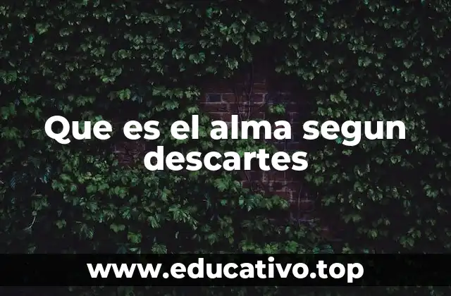 Que es el alma segun descartes
