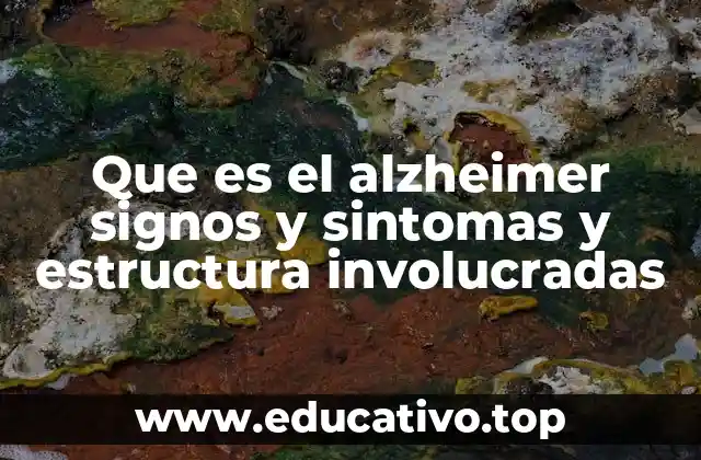 Que es el alzheimer signos y sintomas y estructura involucradas