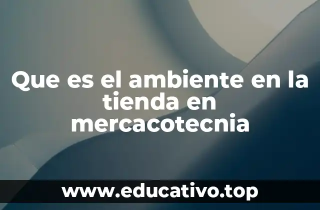 Que es el ambiente en la tienda en mercacotecnia