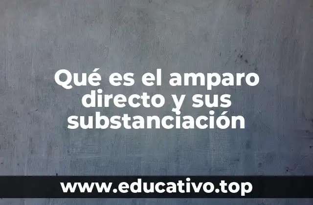 El amparo directo como herramienta de defensa constitucional