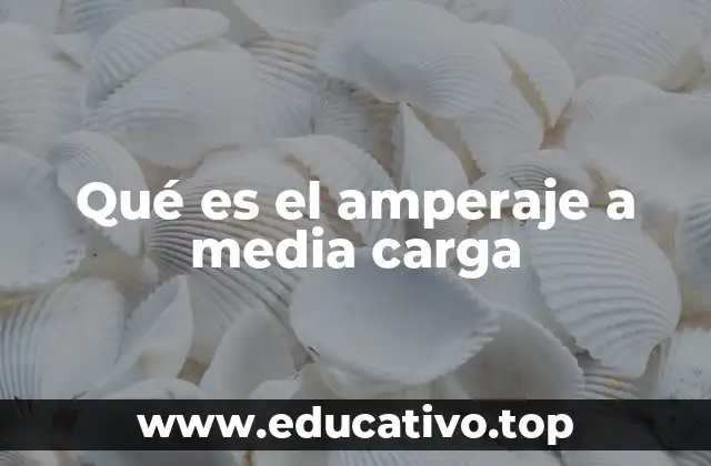 Qué es el amperaje a media carga