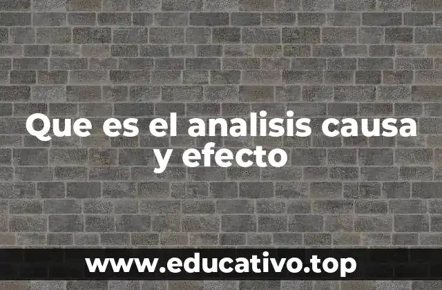Aplicación del análisis causa y efecto en diferentes contextos