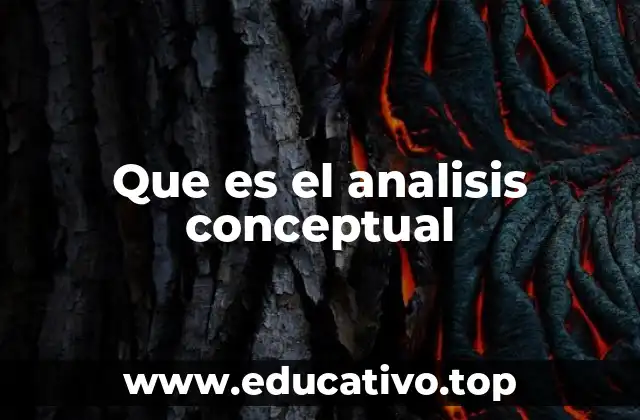 Que es el analisis conceptual