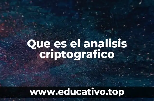 Que es el analisis criptografico