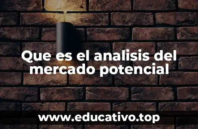 Que es el analisis del mercado potencial