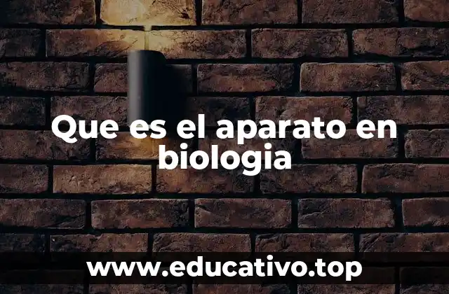 Que es el aparato en biologia