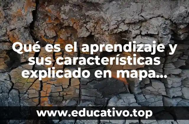 Qué es el aprendizaje y sus características explicado en mapa mental