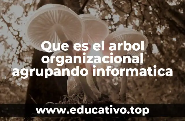 Que es el arbol organizacional agrupando informatica
