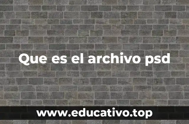 Que es el archivo psd