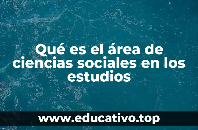 Qué es el área de ciencias sociales en los estudios