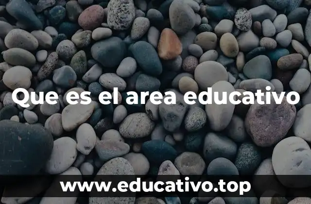 Que es el area educativo