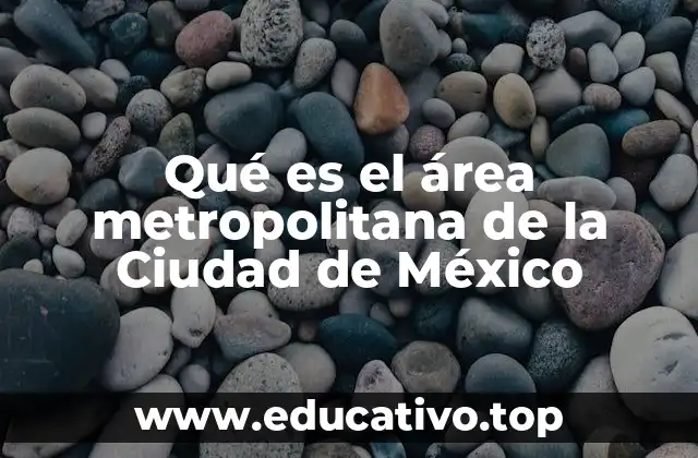 Qué es el área metropolitana de la Ciudad de México