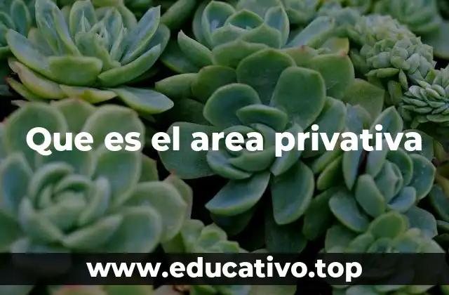 Que es el area privativa